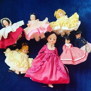 ❤️ RARE VINTAGE 1950-1960 LITTLE WOMEN  DOLL LOT 7 Dolls